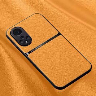 Кожаный чехол Elegance с магнитом для Huawei Nova 9 / Honor 50 Orange