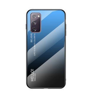 Чехол Samsung Galaxy S20 Gradient Hello Blue Black