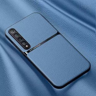 Шкіряний чохол Elegance з магнітом для Xiaomi Mi 10 Light blue