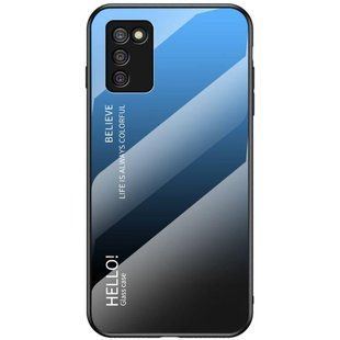 Чохол Samsung Galaxy A03s Gradient Hello Blue Black