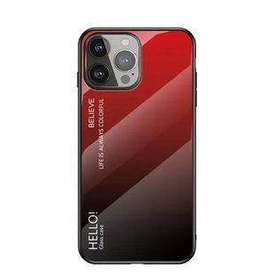 Чехол Apple iPhone 11 Pro Max Gradient Hello Red Black