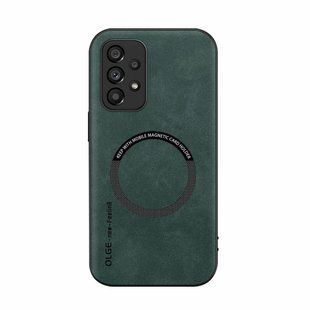 Кожаный чехол OLGE с MagSafe для Samsung Galaxy A32 5G Green