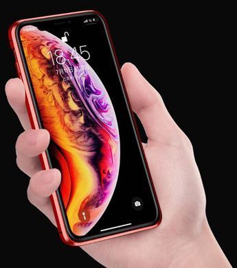 Magnetic case Full Glass 360 (магнітний чохол) ANTI SPY Анти-шпигун для iPhone XS
