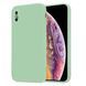 Силиконовый чехол Soft Touch для Apple iPhone X Matcha green