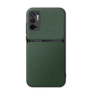 Кожаный чехол Elegance с магнитом для Xiaomi Poco M3 Pro 5G Green