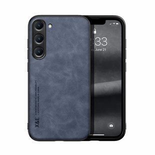 Шкіряний чохол Sheepskin з магнітом для Samsung Galaxy S22 Blue