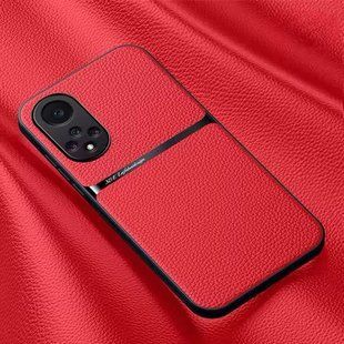 Кожаный чехол Elegance с магнитом для Huawei Nova 9 / Honor 50 Red