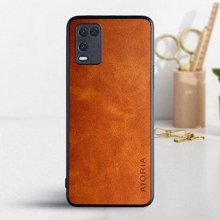 Шкіряний чохол AIORIA Vintage для Oppo A54 4G orange