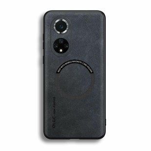 Шкіряний чохол OLGE з MagSafe для Huawei Nova 9 / Honor 50 Dark gray