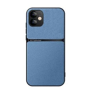 Кожаный чехол Elegance с магнитом для Apple iPhone 11 Light blue