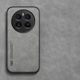 Шкіряний чохол Sheepskin з магнітом для Realme 12 Pro Plus 5G Light gray