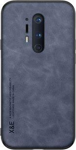 Кожаный чехол Sheepskin с магнитом для OnePlus 8 Pro Blue