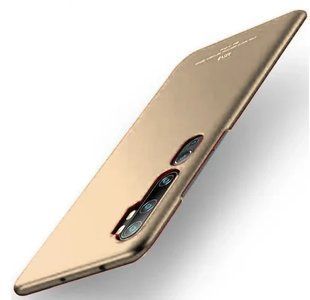 Чехол MSVII для Xiaomi Mi Note 10 / CC9 Pro (поликарбонат) Gold