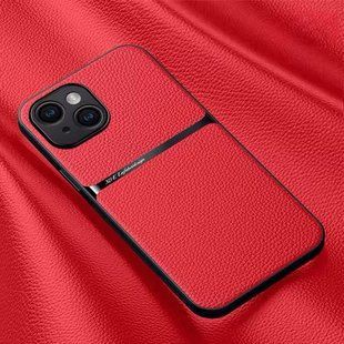 Шкіряний чохол Elegance з магнітом для Apple iPhone 14 Red