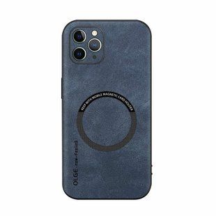 Шкіряний чохол OLGE з MagSafe для Apple iPhone 11 Pro Blue