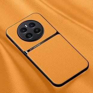 Шкіряний чохол Elegance з магнітом для Realme 12 Pro / Realme 12 Pro Plus Orange