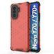 Чехол Keysion Shockproof для Huawei Nova Y70 red