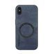 Шкіряний чохол OLGE з MagSafe для Apple iPhone X / iPhone Xs Blue