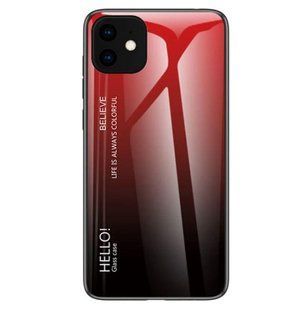 Чохол Apple iPhone 11 Gradient Hello Red Black