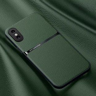 Шкіряний чохол Elegance з магнітом для Apple iPhone XS Max Green
