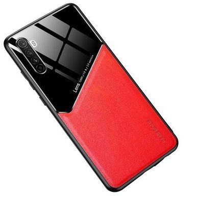 Бизнес чехол бампер GENEROUS для Realme X2 / Realme XT / Oppo K5 из стекла и искусственной кожи