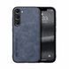 Шкіряний чохол Sheepskin з магнітом для Samsung Galaxy S22 Plus Blue