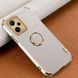 Чехол для Xiaomi Redmi Note 12 Pro 5G с тиснением под кожу крокодила и магнитным держателем White