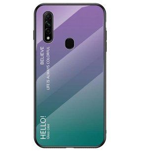 Чехол Oppo A8 Gradient Hello Purple Green