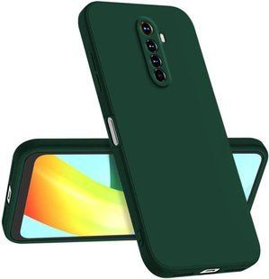 Силиконовый чехол Liquid Silicone Case Oppo Reno Ace Dark green