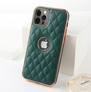 Розкішний м'який чохол Premium Lambskin case для Apple Iphone 11 Pro Max Green