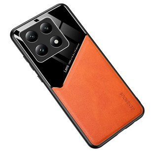 Бізнес чохол бампер GENEROUS для Xiaomi 14T зі скла і штучної шкіри