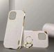 Чохол для Xiaomi Redmi 13C / Poco C65 з тисненням під шкіру крокодила і магнітним утримувачем White