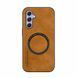 Шкіряний чохол OLGE з MagSafe для Samsung Galaxy A54 Golden brown