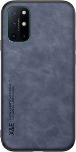 Кожаный чехол Sheepskin с магнитом для OnePlus 8T Blue