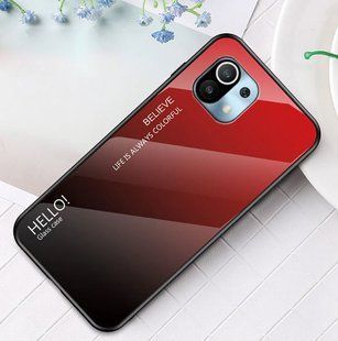 Чохол Xiaomi Mi 11 Gradient Hello Red Black