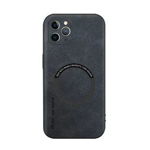 Шкіряний чохол OLGE з MagSafe для Apple iPhone 11 Pro Max Dark gray