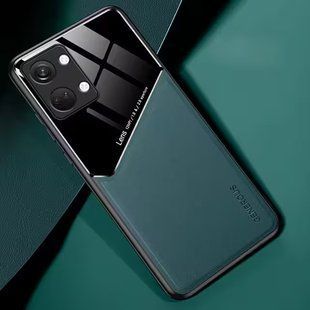 Бізнес чохол бампер GENEROUS для OnePlus Nord 3 зі скла і штучної шкіри