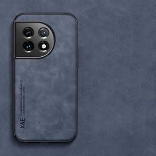 Шкіряний чохол Sheepskin з магнітом для OnePlus 11 Blue