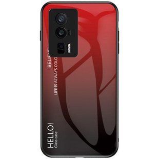 Чохол Xiaomi Poco F5 Pro Gradient Hello Red Black
