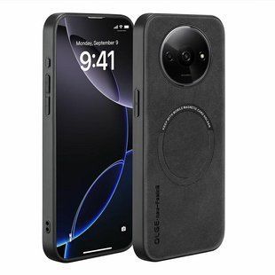 Кожаный чехол OLGE с MagSafe для Xiaomi Redmi A3 / Redmi A3x Dark gray