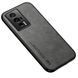Шкіряний чохол Sheepskin з магнітом для Xiaomi Poco F5 Pro Light gray