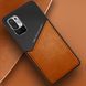 Бизнес чехол бампер GENEROUS для Xiaomi Redmi Note 10 5G из стекла и искусственной кожи