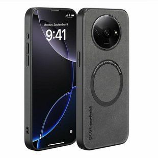 Кожаный чехол OLGE с MagSafe для Xiaomi Redmi A3 / Redmi A3x Light gray