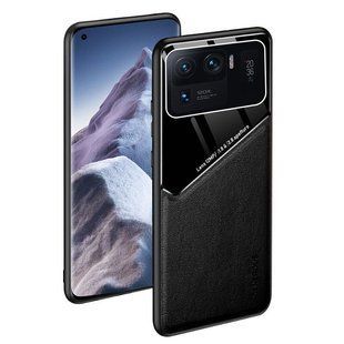 Бізнес чохол бампер GENEROUS для Xiaomi Mi 11 Ultra зі скла і штучної шкіри