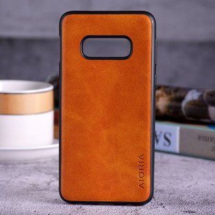 Шкіряний чохол AIORIA Vintage для Samsung Galaxy S10e orange