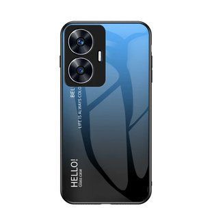 Чохол Realme C55 Gradient Hello Blue Black