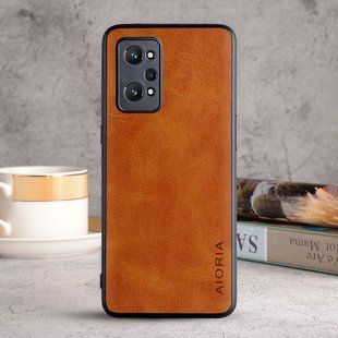 Шкіряний чохол AIORIA Vintage для Realme GT2 Pro orange