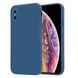 Силиконовый чехол Soft Touch для Apple iPhone XS Max Dark blue