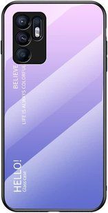 Чохол Oppo Reno6 5G Gradient Hello Pink Purple