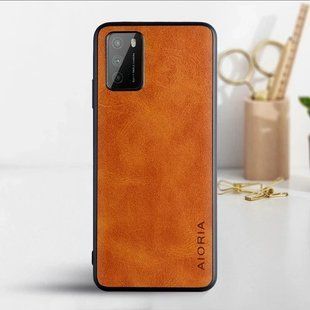 Шкіряний чохол AIORIA Vintage для Xiaomi Poco M3 orange